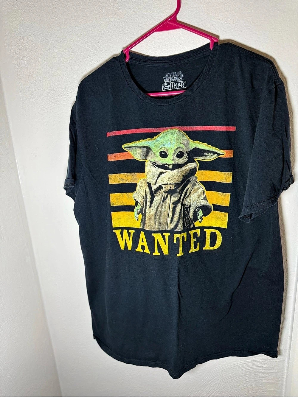 Star Wars The Child Wanted Graphic Short Sleeve Tee Size XL Black